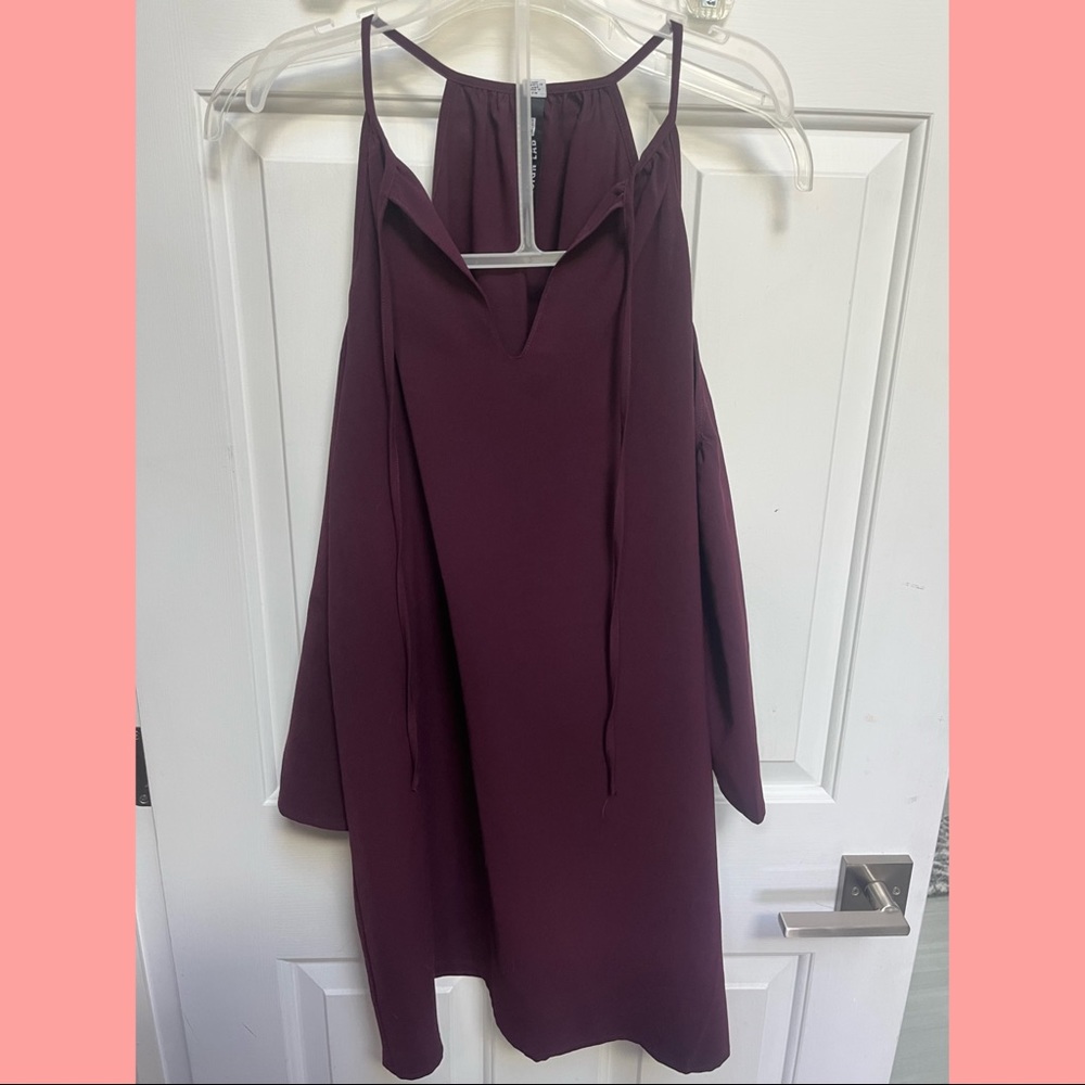 Lord & Taylor Maroon Formal Dress